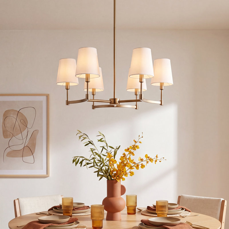 Triton 6-Light Chandelier, Brass