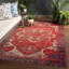 Tapis rose / crème Aunya-730293170