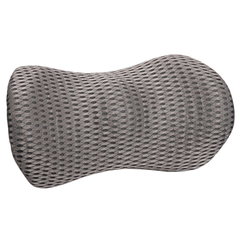 Lumbar Support Pillow Ergonomic Memory Foam Lumbar Pillow for Office Chair and Car Seat, Grey