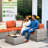 Baili 6 - Person Patio Conversation Set with Cushions-94284197