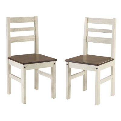 Poppy-Grace 16.92'' H Pine Solid Wood Side Chair