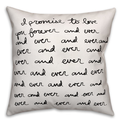 Forever Forever and Ever Throw Pillow