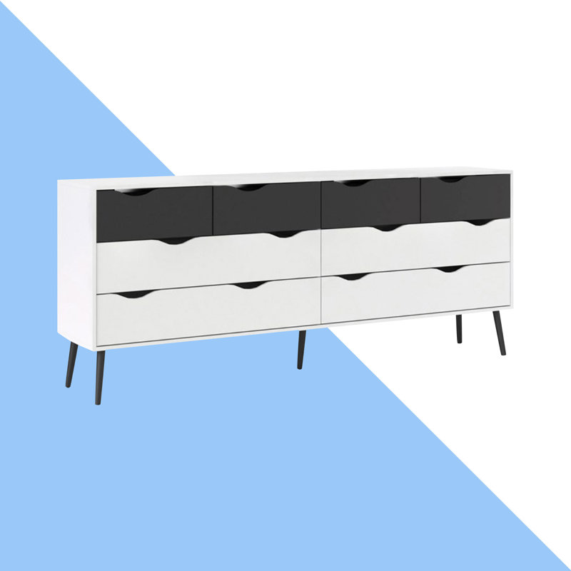 Myrasol Sideboard, White/Black