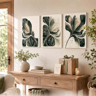 3 Piece Wrapped Canvas Wall Art