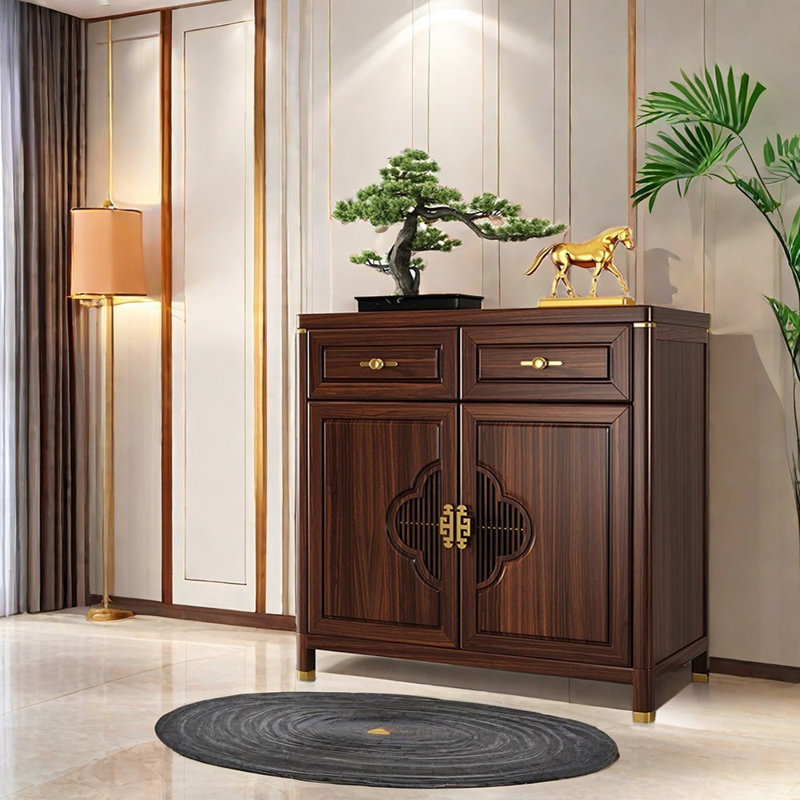 Nouveau buffet en bois massif de style chinois