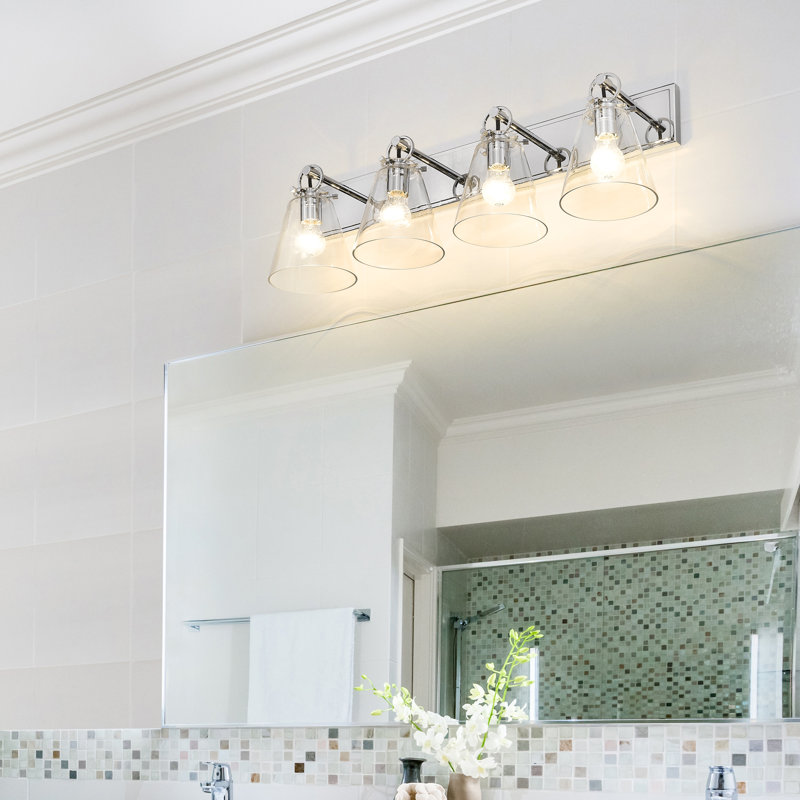 Flitwick 4 - Light Dimmable Vanity Light, Chrome
