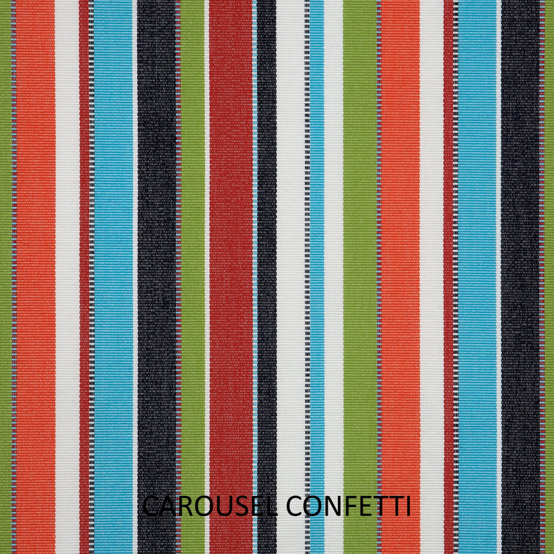 Coussin intérieur / extérieur Daveridge Carousel Confetti, Sunbrella® Astoria Sunset, 12 po x 18 po