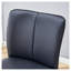Ensemble de 2 tabourets de bar noirs modernes - Chaises à hauteur de comptoir en cuir synthétique avec pieds et repose-pieds en métal pour îlot de cuisine, salle à manger et bar personnel-1175338159-1175338158