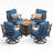 Asfand 4 - Person Outdoor Seating Group with Swivel Lounge Chairs&  Firepit Table-101399479