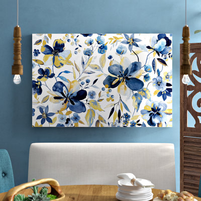 Golden Indigo Garden - Print