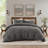 3PCS Full/Queen Waffle Washed Duvet Set