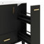 Meuble-lavabo de 24 po avec lavabo compact avec armoire de salle de bain, tablette de porte, tiroir profond et panier coulissant à 2 niveaux-1656057903