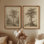 «Vintage Tree Landscape Wall Prints for Living Room», ensemble de 2 art mural encadré de qualité supérieure sur toile 26 po x 36 po