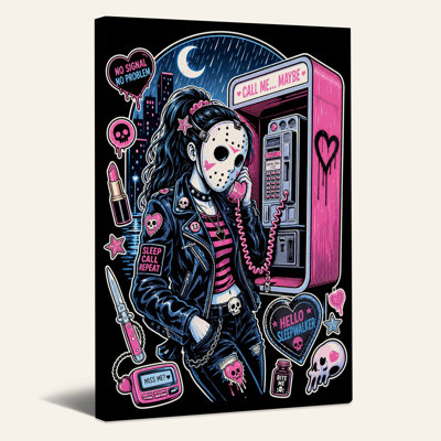 «Girl in Hockey Mask at Neon»