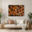 Fruit Clementine Brown Metal Wall Art-1944639228