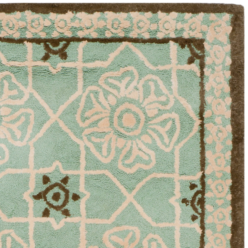 Fullerton Hand Hooked Cotton Pile Geometric Rug, Rectangle 8'6" x 11'6"