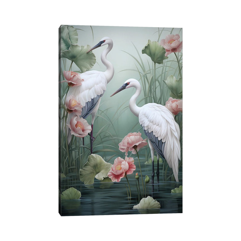 Plumage vertueux, quatre - reproduction d'art murale, Toile tendue, Ne s’applique pas, H 26 po x l 18 po