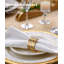 Ensemble de 12 anneaux de serviette évidés de luxe, porte-serviettes de mariage élégants pour la décoration de table de fête d'anniversaire, cadres de table en métal de qualité supérieure