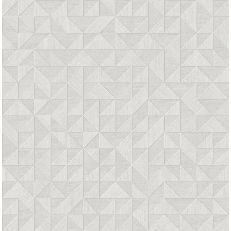 Rouleau de papier peint L 33 pi x l 20,5 po Hague, Gris