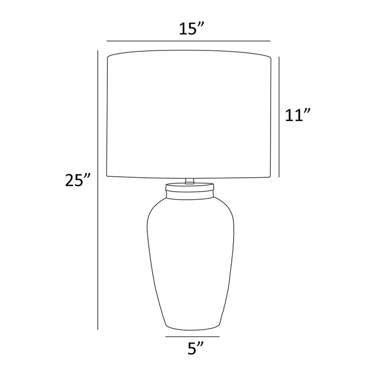 Anshita 25'' Battery Powered Integrated LED Outdoor Table Lamp