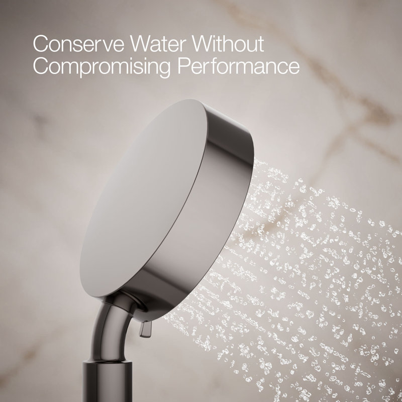 Kohler Purist Component Tempered Massage Handheld Shower Head with MasterClean Spray Nozzle, Vibrant Titanium
