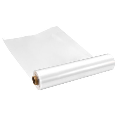 Bâche en plastique pour serre 10 x 100 pi, pellicule de polyéthylène transparent 6 mil, pour fermes, agriculture, jardin et plantes d'extérieur, résistante à l'eau, au soleil, au gel, au vent et à la poussière, couverture d'hiver épaisse et robuste pour serre tunnel