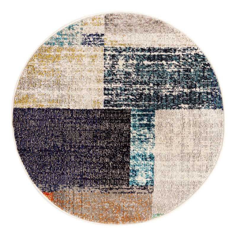 Washable Indoor Rug, Round 3'3"