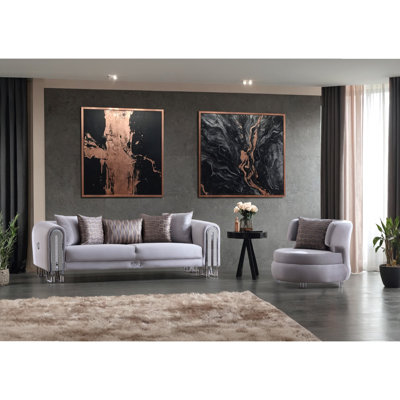 Janyi 2 - Piece Velvet Living Room Set
