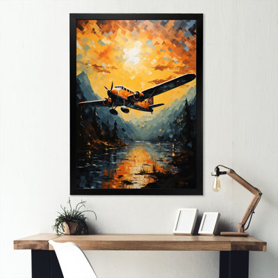 «In Flight Plane Horizons» sur impression sur toile