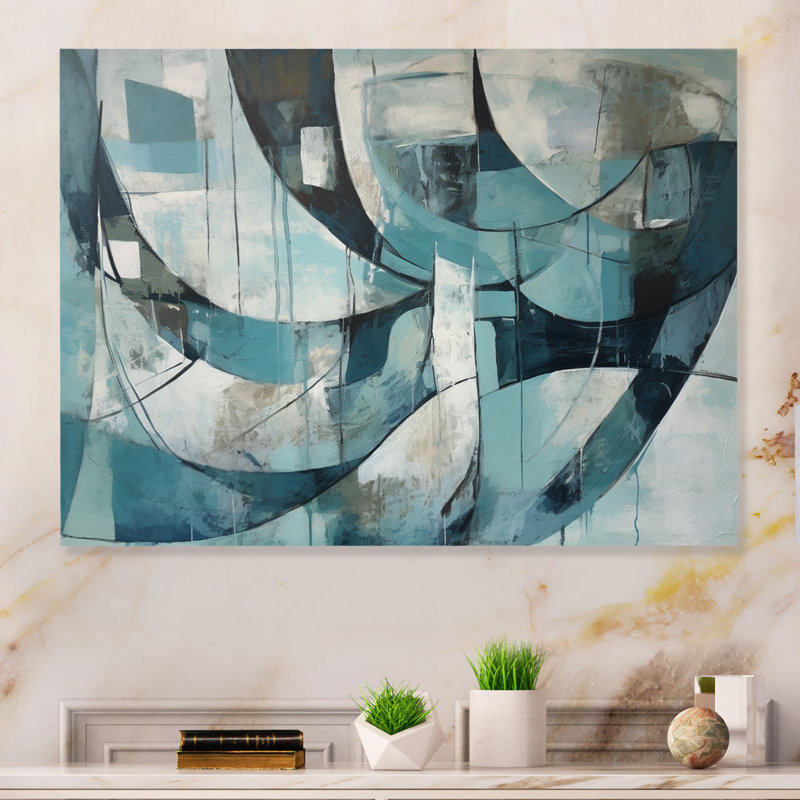 Encre liquide noire captivante Centerville, impression sur toile, H 16 po x l 32 po x P 1 po, Toile tendue