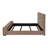 Upholstered Audio Flame Visualizer Bed Brown-1719112773