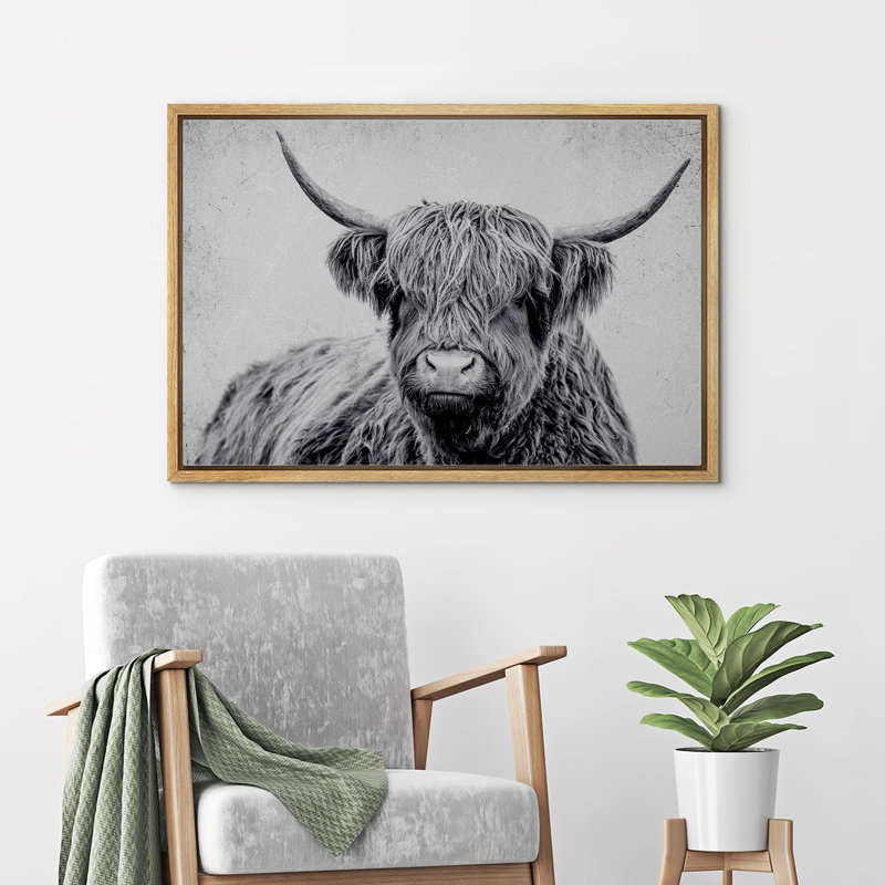 Portrait d'animaux sur fond blanc, H 24 po x l 36 po x P 1,5 po, Cadre naturel