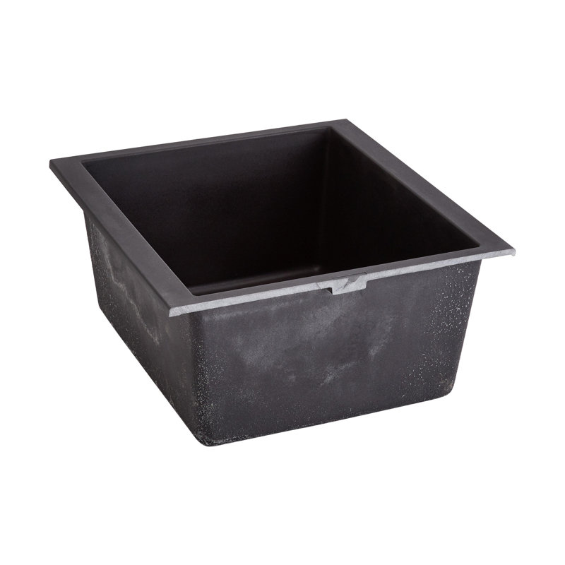 Holcomb 16" L Undermount Kitchen Sink, Cloud White