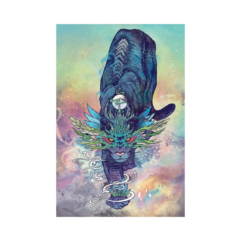 Spectral Cat by Mat Miller - Wrapped Canvas Gallery-Wrapped Canvas Giclée, 20.32 cm H x 30.48 cm W
