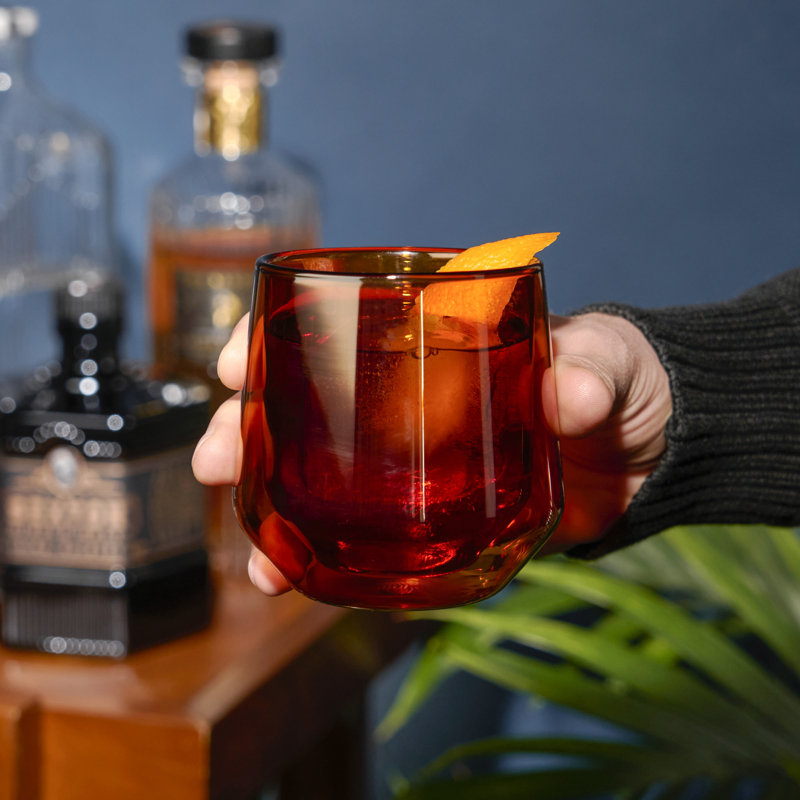 Aurora Double-Walled Tumblers, Amber
