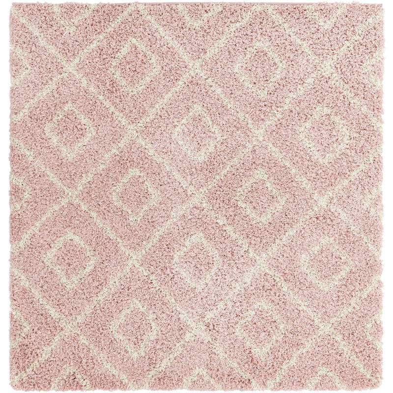 Geometric Indoor Rug, Square 5'3"