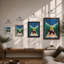 Figure and Hound Modern - Framed Print-1970280998-1970280992