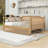 Wood Daybed with Rattan Headboard and Trundle-212739877-212739864