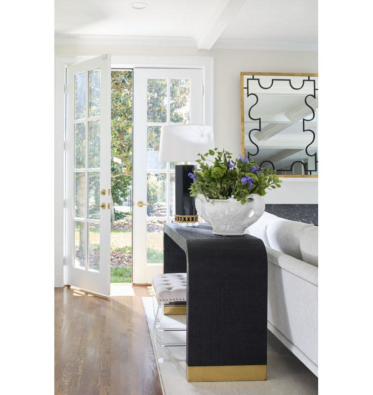 Miroir d'appoint mural Vincennes, Or antique / Noir