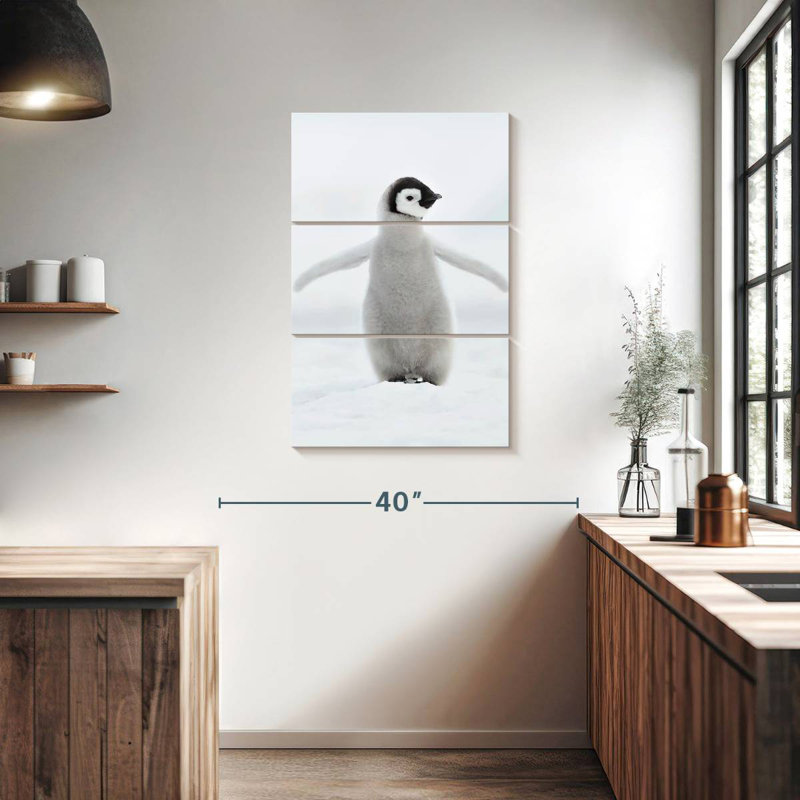 Brampt Lone Emperor Penguin, 38" H x 24" W
