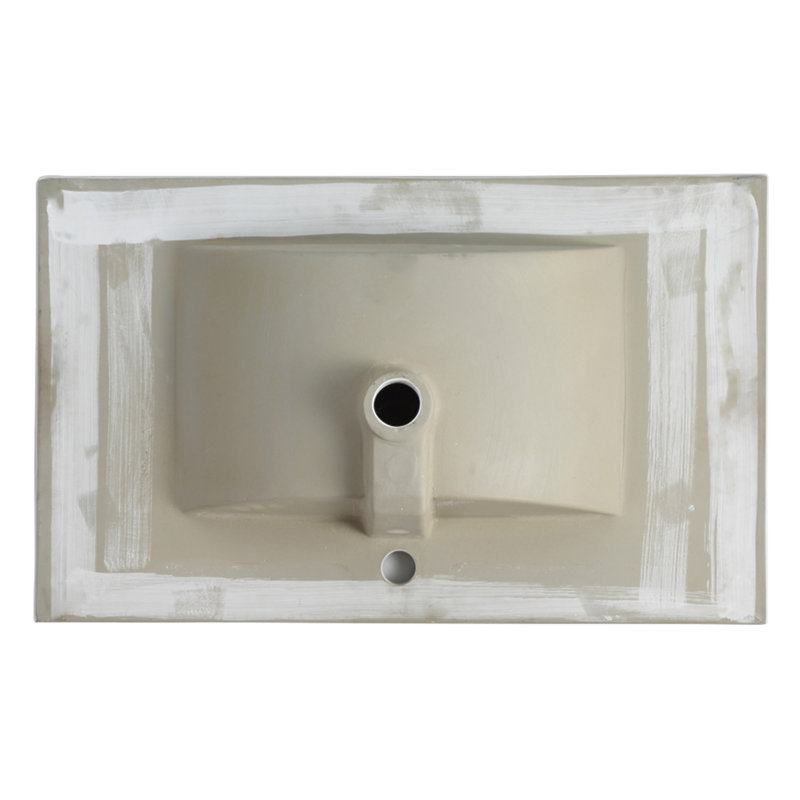 Dessus de meuble-lavabo en céramique 30 po, Blanc