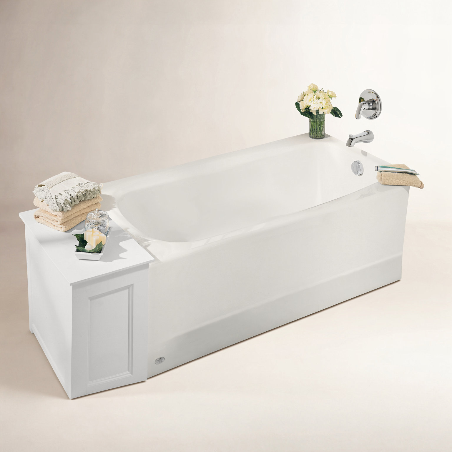 Cambridge 60'' Soaking Bathtub, Left, White