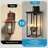 4-Light Black Outdoor Wall Lantern Sconce With Clear Glass-1094626546