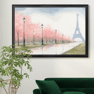 «Paris Au Printemps I», reproduction d'art sur toile encadrée