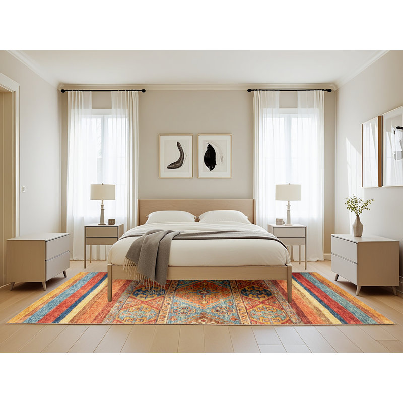 Abstract Indoor Rug, Rectangle 5' x 8'
