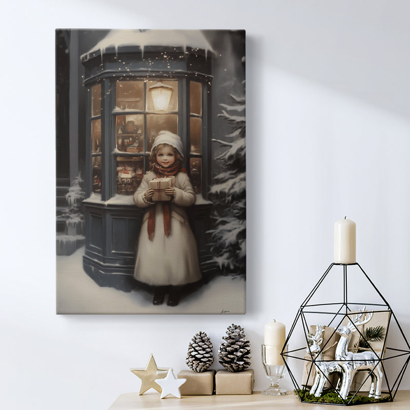 Art des Fêtes de Noël - Toile tendue avec châssis - série 2-CCGCLXXIX, H 24 po x l 16 po
