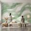 Papier peint moderne abstrait Shades Of Green-852218725-852218721