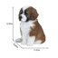 White & Brown Saint Bernard | Handpainted Decorative Puppy Statue for Home & Garden Decor | Premium Polyresin Dog Statue | Gift for Dog Lovers | Weather-Resistant Indoor/Outdoor Decor