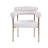 Of 2 Cream Boucle Upholstered Armchairs With Brushed Gold Frame, Medium Firm Seats, Plastic Foot Protector For Dining Fabric Metal Solid Pattern, Seating Room-158379939-158379940