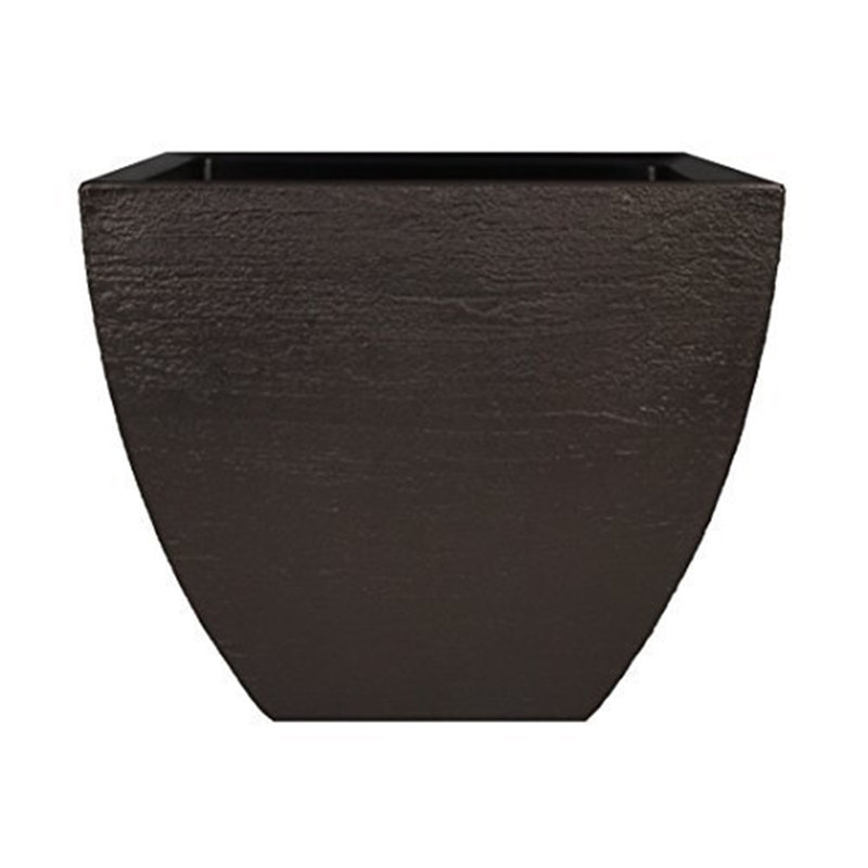Cadillon Pot Planter, Espresso, 13" H x 16" W x 16" D